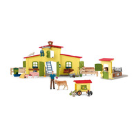 Schleich Farm World - Stal met kippenhok en ponistal speelset 72224