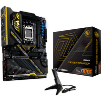 ASRock X870E Taichi OCF socket AM5 moederbord Zwart/geel, RAID, 5 Gb-LAN, Wi-Fi 7, BT 5.4, Sound, ATX