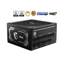 MSI MAG A1250GL PCIE5, 1250W voeding  Zwart, 4x PCIe, 1x 12V-2x6, kabelmanagement