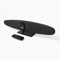 Rocware RC10 4K UHD USB Video Bar conferentiesysteem Zwart, 8,51 MP CMOS-sensor, Bluetooth 5.0