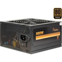 Inter-Tech Argus BPS-600 600 watt voeding  Zwart, 4x PCIe