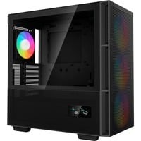 DeepCool CH560 DIGITAL midi tower behuizing Zwart | 1x USB-A | 1x USB-C | RGB | Tempered Glass