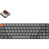 Keychron K7 Max-H3, toetsenbord Zwart, US lay-out, Gateron Low Profile 2.0 Mechanical Brown, 65%, RGB leds, Double-shot PBT, hot swap, 2.4GHz | Bluetooth 5.1 | USB-C