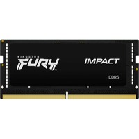 Kingston FURY 16 GB DDR5-6400 laptopgeheugen Zwart, KF564S38IB-16, Impact, XMP