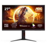 AOC U27G4XM 27" 4K UHD gaming monitor Zwart/rood, HDMI, DisplayPort, 4x USB-A, USB-B, 160 Hz / 320 Hz
