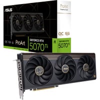 ASUS ProArt GeForce RTX 5070 Ti OC grafische kaart DLSS 4, 2x DisplayPort, 1x HDMI 2.1, 1x USB-C