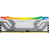 Kingston 24 GB DDR5-8400 (1x 24 GB) werkgeheugen Zilver/wit, KF584CU40RWA-24, Renegade RGB, XMP 3.0