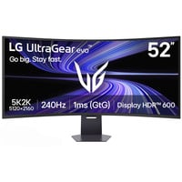 LG UltraGear evo 52G930B-B 52" 4K UHD Curved UltraWide gaming monitor Zwart, 2x HDMI, DisplayPort, 2x USB-A, USB-C, 240 Hz