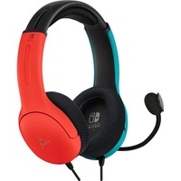 PDP LVL40 Wired Stereo Gaming headset on-ear Blauw/rood, Nintendo Switch