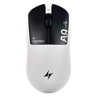ATK Dragonfly A9 Air+ Lightweight Wireless gaming muis Zwart/wit, 10 - 50.000 DPI, 8K, USB / 2.4GHz
