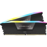 Corsair 16 GB DDR5-5200 Kit werkgeheugen Zwart, CMH16GX5M2B5200C40, Vengeance RGB, XMP