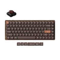 Keychron K3 Max-H3W All-Wood Special Edition, toetsenbord Houtkleur, US lay-out, Keychron Milk POM Brown, RGB leds, 75%, Double-shot PBT, hot swap, 2.4GHz | Bluetooth 5.1 | USB-C