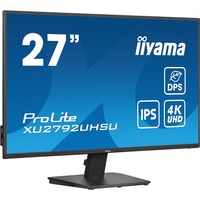 iiyama ProLite XU2792UHSU-B6 27" 4K Ultra HD monitor Zwart, 1x DisplayPort, 1x HDMI, 1x USB-C, 3x USB-A