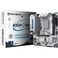 MAXSUN MS-eSport H810M WIFI ICE socket 1851 moederbord Wit, 2.5 Gb-LAN, WLAN, BT, Sound, µATX