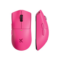 MCHOSE K7 Ultra Lightweight Wireless Gaming Mouse Roze, RGB, USB / 2.4 GHz, 42.000 DPI