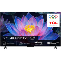 TCL 55P6L HVA 4K Ultra HD Smart TV 55" Lcd Zwart, 3x HDMI, USB-A, LAN, WiFi 5, BlueTooth 5.4, USB-A