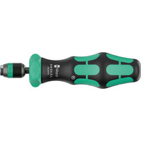 Wera 838 RA-R L bithandhouder met ratelfunctie, 1/4" schroevendraaier Zwart/groen