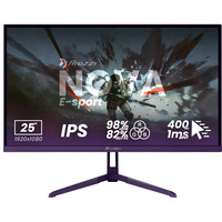 Arozzi Nova E-sport 25" 24.5" monitor Paars, 2x DisplayPort, 2x HDMI, 400 Hz