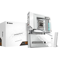 GIGABYTE X870 AORUS PRO ICE socket AM5 moederbord Zilver/wit, RAID, 5 Gb-LAN, WLAN, BT, Sound, ATX