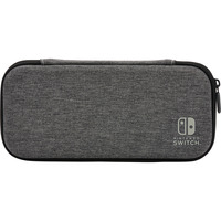 PowerA Slim Case for Nintendo Switch - OLED Model, Nintendo Switch or Nintendo Switch Lite – Charcoal tas Antraciet