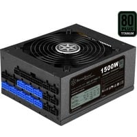 SilverStone SST-ST1500-TI v2.0 modulaire 1500 watt voeding  Zwart, 8x PCIe, 8x PCIe, Kabel-Management