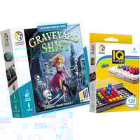 SmartGames Graveyard Shift + IQ Puzzler Pro Bundel Denkspel Nederlands, 1 speler, Vanaf 6 en 10 jaar, 80 + 120 opdrachten