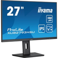 iiyama ProLite XUB2793HSU-B6 27" monitor Zwart (mat), HDMI, DisplayPort, USB, Audio