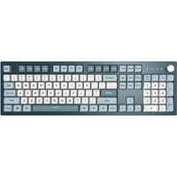 Montech Mkey Freedom, toetsenbord Donkerblauw/wit, US lay-out, Gateron G Pro Brown, Hot-swappable, RGB, PBT