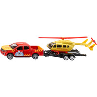 SIKU SUPER - Nissan Navara met helikopter Modelvoertuig 