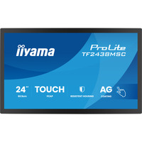 iiyama ProLite TF2438MSC-B2 23.8" monitor Zwart, 120 Hz, HDMI, DisplayPort, Audio, USB, Touch