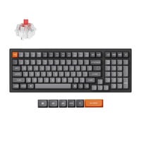 Keychron K4 Max-B1 RGB mechanisch toetsenbord Zwart, US lay-out (QWERTY), Keychron Super Red, 96%, RGB, Double-shot PBT Keycaps, Bluetooth | USB-C | 2.4 GHz