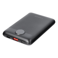 VEGER S11 (W1140) 10000 mAh  powerbank Zwart, PD 22,5W, QC 3.0, 2A, USB-A, USB-C, Micro-USB