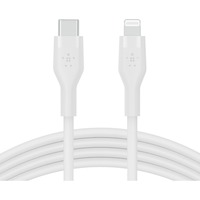 Belkin BoostCharge Flex USB-C-kabel met Lightning-connector Wit, 1 meter