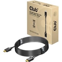 Club 3D Ultra High Speed HDMI 2.1 kabel Zwart, 4 meter, 4K 120Hz, 8K 60Hz