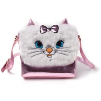  Disney: The Aristocats - Marie Shoulder Bag with Furry Flap tas Lichtroze/wit
