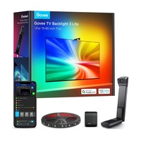 Govee TV Backlight 3 Lite led strip Zwart, 2,4GHz wifi, Bluetooth, voor 75 - 85 inch tv's
