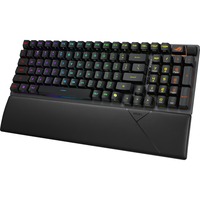 ASUS ROG STRIX SCOPE II 96 RX Wireless RGB mechanisch gaming toetsenbord Zwart, US lay-out (QWERTY), ROG RX Red, 96%, RGB leds, Hot-swappable, PBT Double-shot, Bluetooth | 2.4GHz | USB 2.0