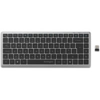 Kensington KB435 EQ Rechargeable Multi-Device Compact Keyboard Grijs, US-International lay-out (QWERTY), Scissor switches, 80% (TKL), USB, 2,4 GHz, Bluetooth 5.4