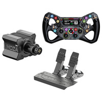 MOZA R9 V3 + KS Pro + SRP2 bundel Zwart, Basis, stuur en pedalen