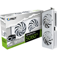 Palit GeForce RTX 5060 Ti OC WHITE 8GB grafische kaart Wit, DLSS 4, 3x DisplayPort, 1x HDMI 2.1