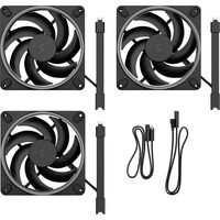 Fractal Design Momentum 14 RGB 3-pack Black case fan Zwart, 4-pin PWM connector, ARGB Gen 2 (20 LEDs)
