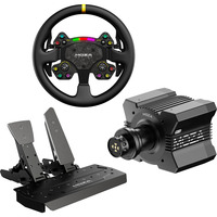 MOZA R9 V3 +RS V2 + SR-P bundel Zwart, Basis, stuur en pedalen