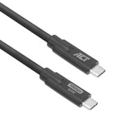 ACT Connectivity USB 3.0 10Gbps 60W USB Type-C kabel, 3 meter Zwart