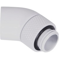 Alphacool Hoekadapter 45° draaibaar G1/4 ET > G1/4 IT aansluiting Wit