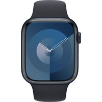 Apple Watch Series 9 smartwatch Donkerblauw/donkerblauw, Aluminium, 45 mm, Sportbandje (S/M)