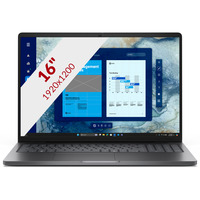 Dell Pro 16 PC16250 16"  laptop Zwart | Core Ultra 5 225U | Intel Graphics | 16 GB | 512 GB SSD