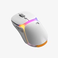 Glorious Model O 3 Wireless gaming muis Wit, Tot 30.000 dpi, RGB, USB / 2.4 GHz / Bluetooth