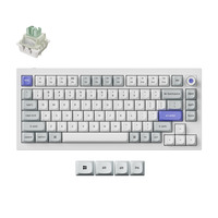 Keychron Q1 HE 8K Magnetic Switch Keyboard, toetsenbord Wit, US lay-out, Keychron Ultra-Fast Lime, 75%, RGB, Hot swap, 8K