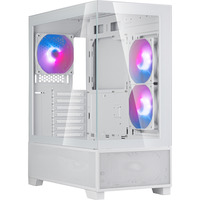 SilverStone Lucid 05 mini tower behuizing Wit | 2x USB-A | 1x USB-C | RGB | Tempered Glass