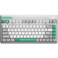 Iqunix OG80 Wormhole Wireless Mechanical Keyboard Grijs, US lay-out (QWERTY), Cherry MX Red, 80% (TKL), RGB leds, Hot-swappable, PBT, 2.4GHz | Bluetooth 5.1 | USB-C